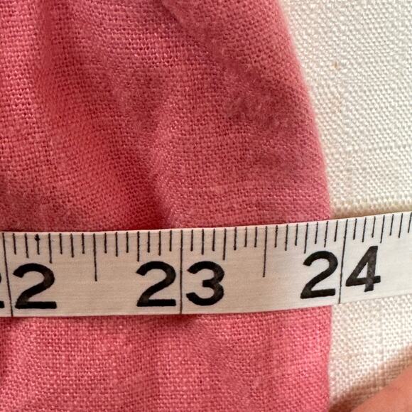 Linen Button Down Women's 18/20W Embellished Cottagecore Grannycore Summer Beach - Picture 9 of 10